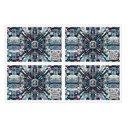 Digital Renaissance Tech-Forward Maximalism Sticker Sheets - 8404 Design-44