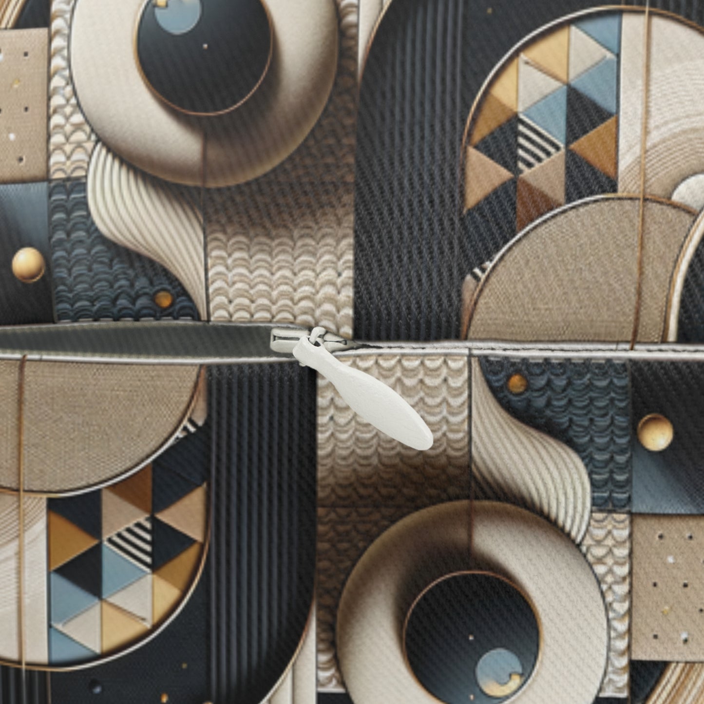 Tech-forward Luxe Streetwear Tech Luxe Fusion Spun Polyester Lumbar Pillow - 8404 Design-71 S