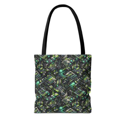 Tech-Infused Graphics Tech-Forward Streetwear Tote Bag - 8404 Design-47