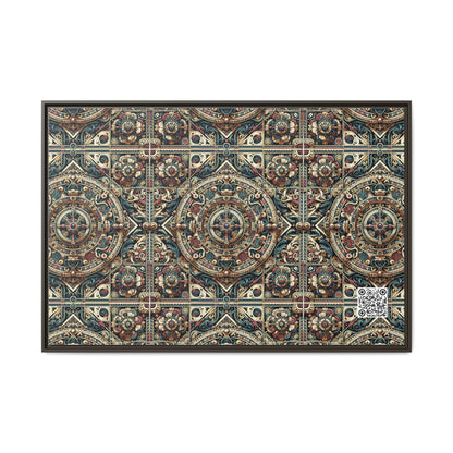 Urban Renaissance Historical Fusion With Street Edge Matte Canvas, Framed (multi-Color) - 8404 Design-57 A