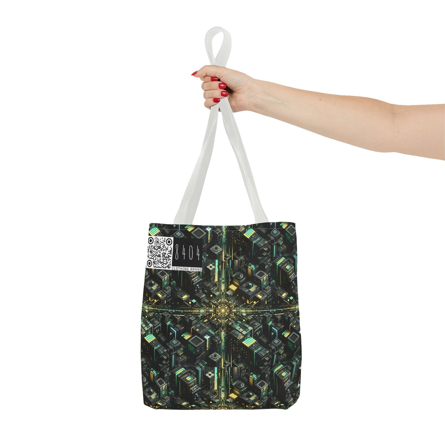 Tech Noir Graphics Tech-Inspired Streetwear Tote Bag - 8404 Design-66