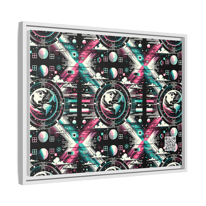 Digital Artistry Digital-native Streetwear Matte Canvas, Framed (multi-color) - 8404 Design-62 A