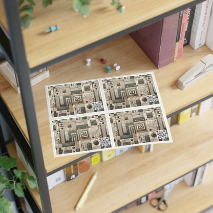 Tech Utility Chic Tech-Forward Minimalist Sticker Sheets - 8404 Design-54
