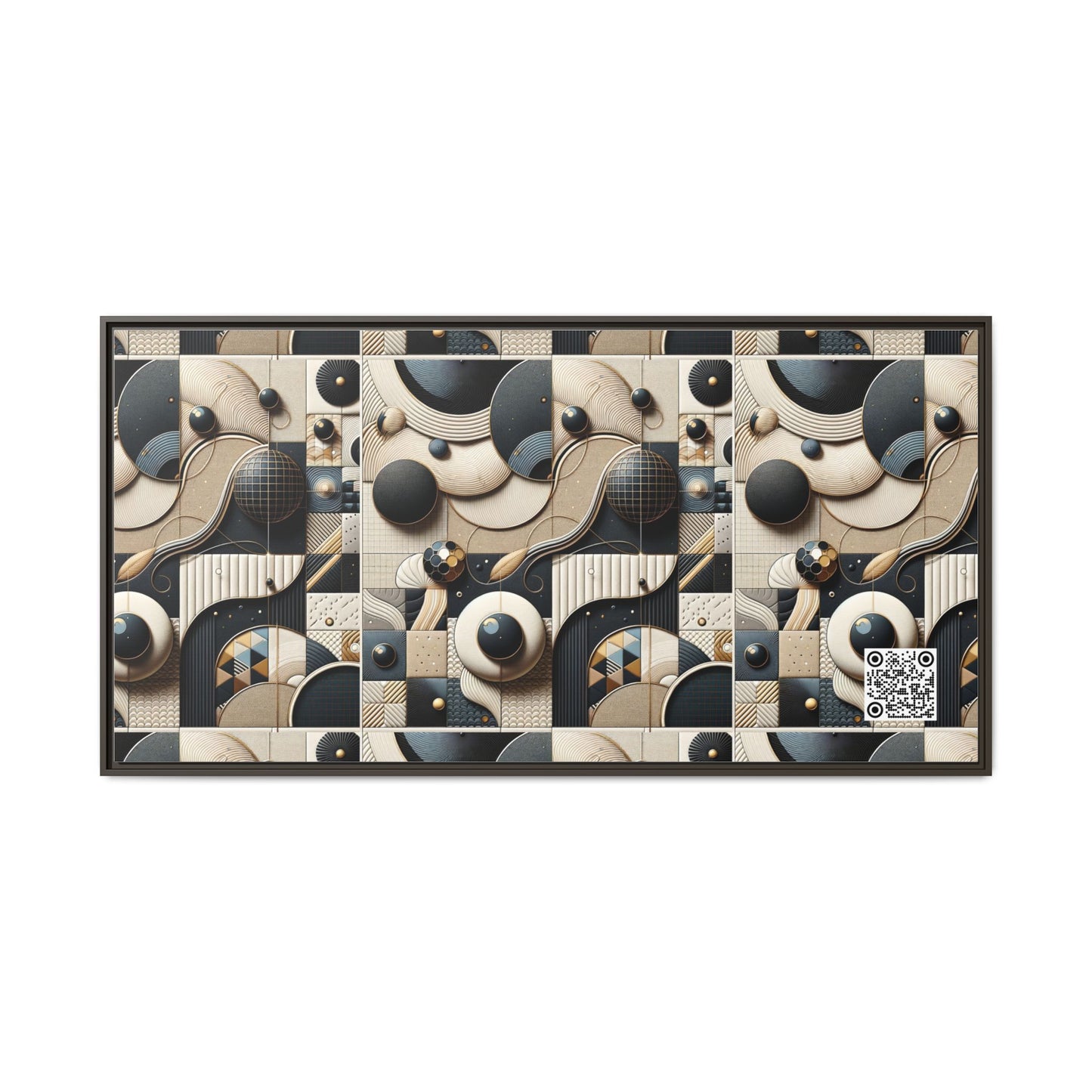 Tech-forward Luxe Streetwear Tech Luxe Fusion Matte Canvas, Framed (multi-color) - 8404 Design-71 B