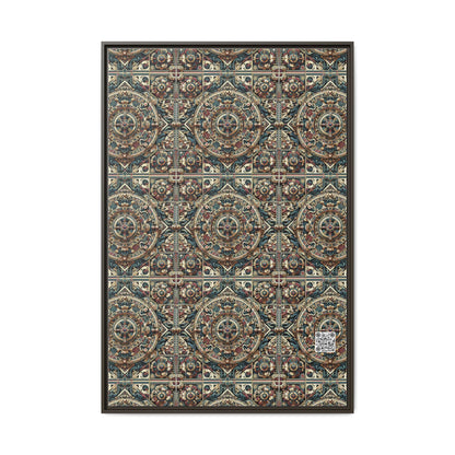 Urban Renaissance Historical Fusion With Street Edge Matte Canvas, Framed (multi-Color) - 8404 Design-57 A