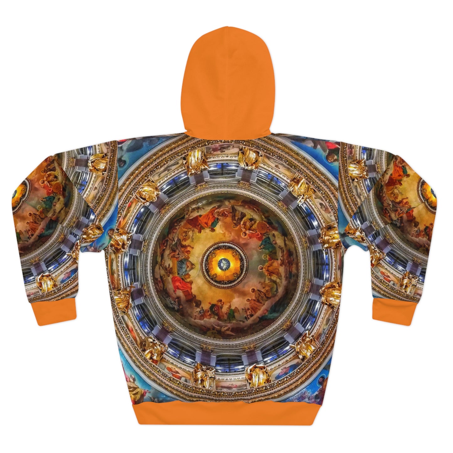 8404 Unisex Adult "Divine in Orange" Fashion Pullover Hoodie