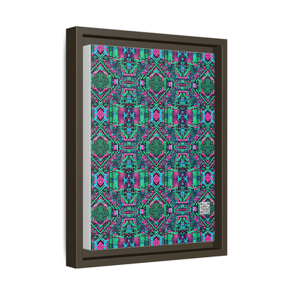 Digital Glitch Vibes Tech-Inspired Streetwear Matte Canvas, Framed (multi-Color) - 8404 Design-71 A
