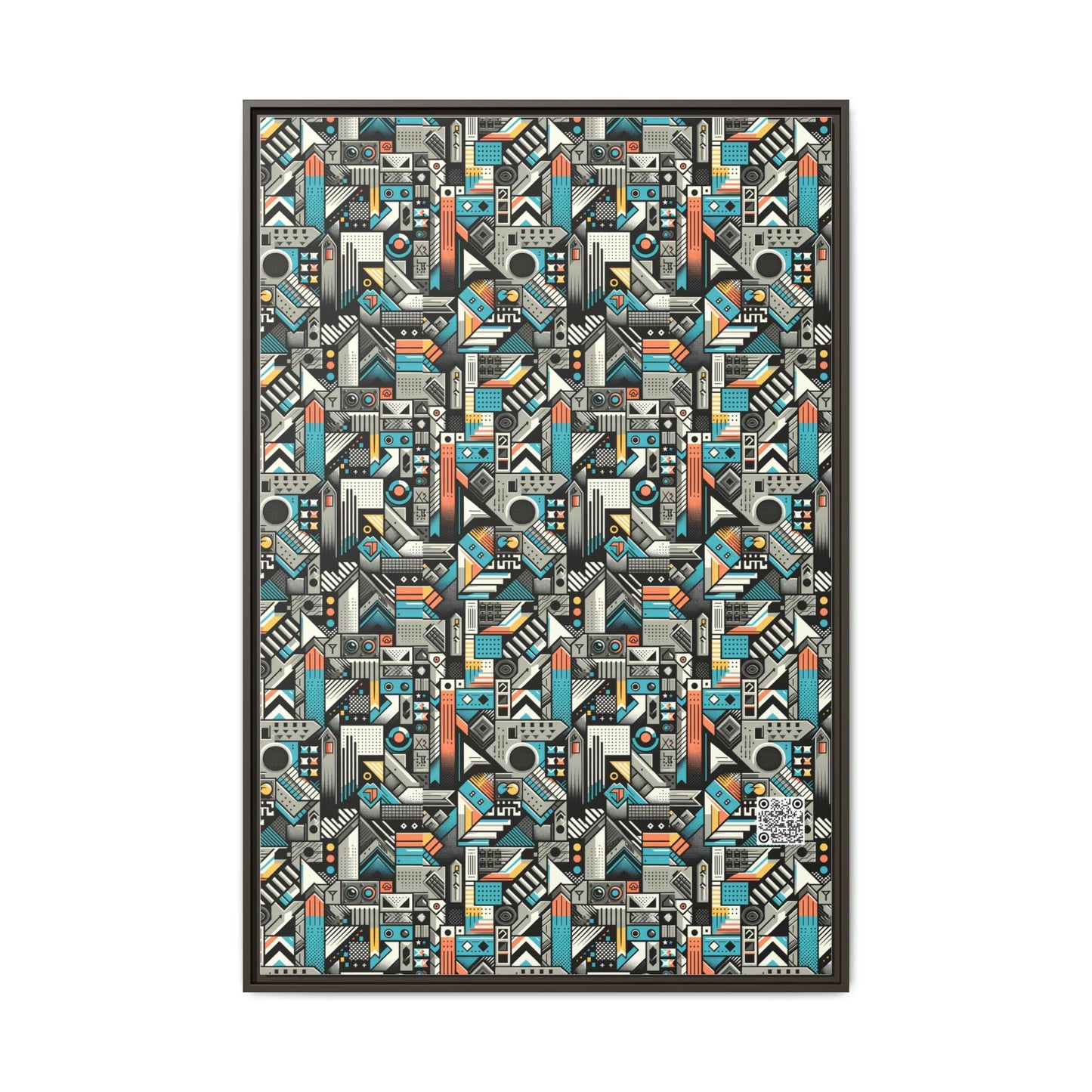 Digital Street Art Urban Street Style Matte Canvas, Framed (multi-color) - 8404 Design-81 A