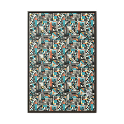 Digital Street Art Urban Street Style Matte Canvas, Framed (multi-color) - 8404 Design-81 A