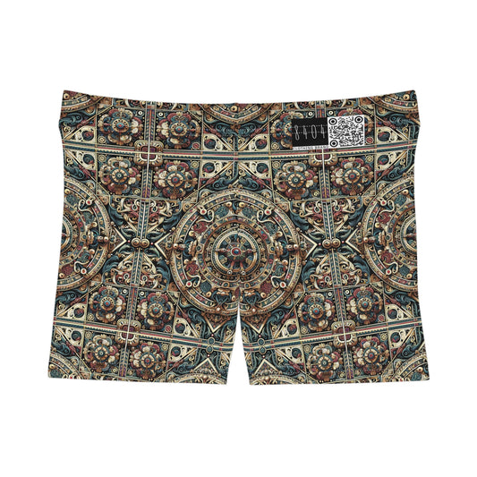 Urban Renaissance Historical Fusion With Street Edge Women's Shorts - 8404 Design-57