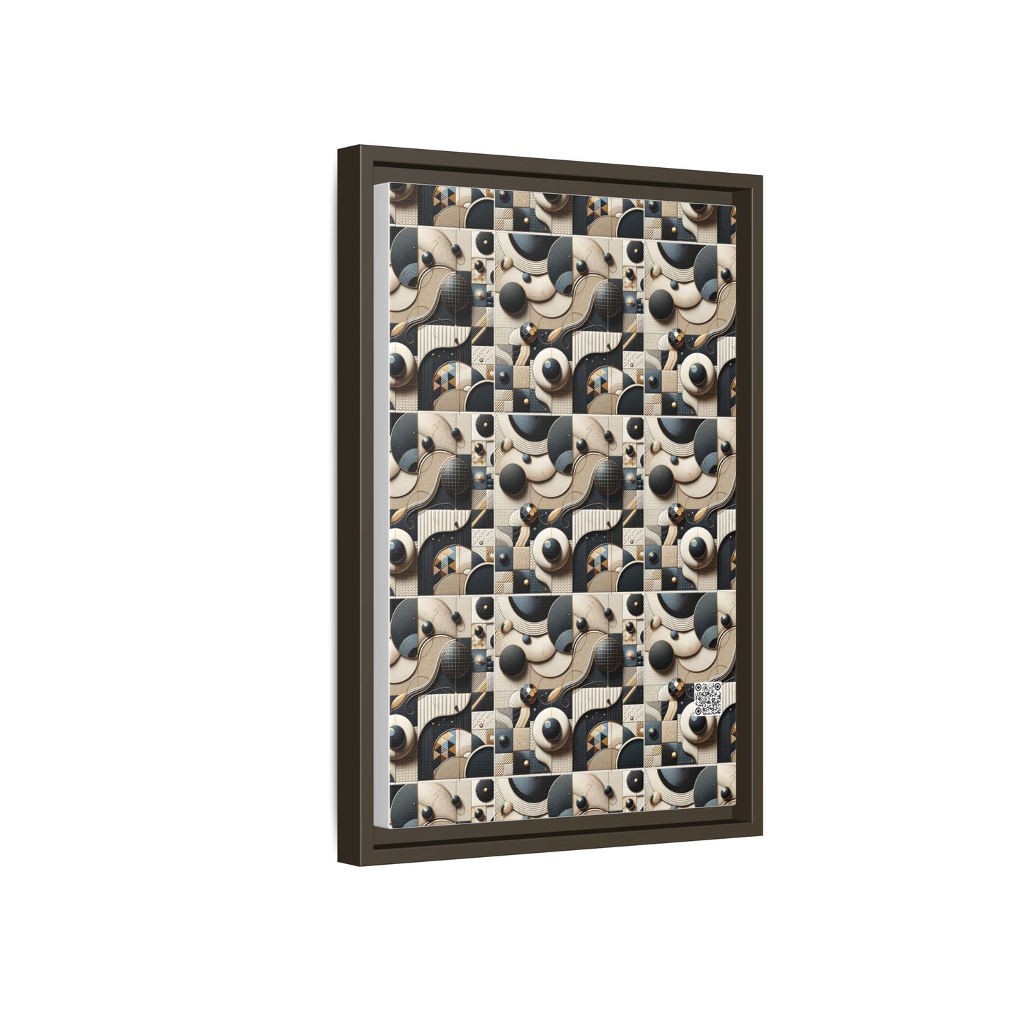 Tech-forward Luxe Streetwear Tech Luxe Fusion Matte Canvas, Framed (multi-color) - 8404 Design-71 B