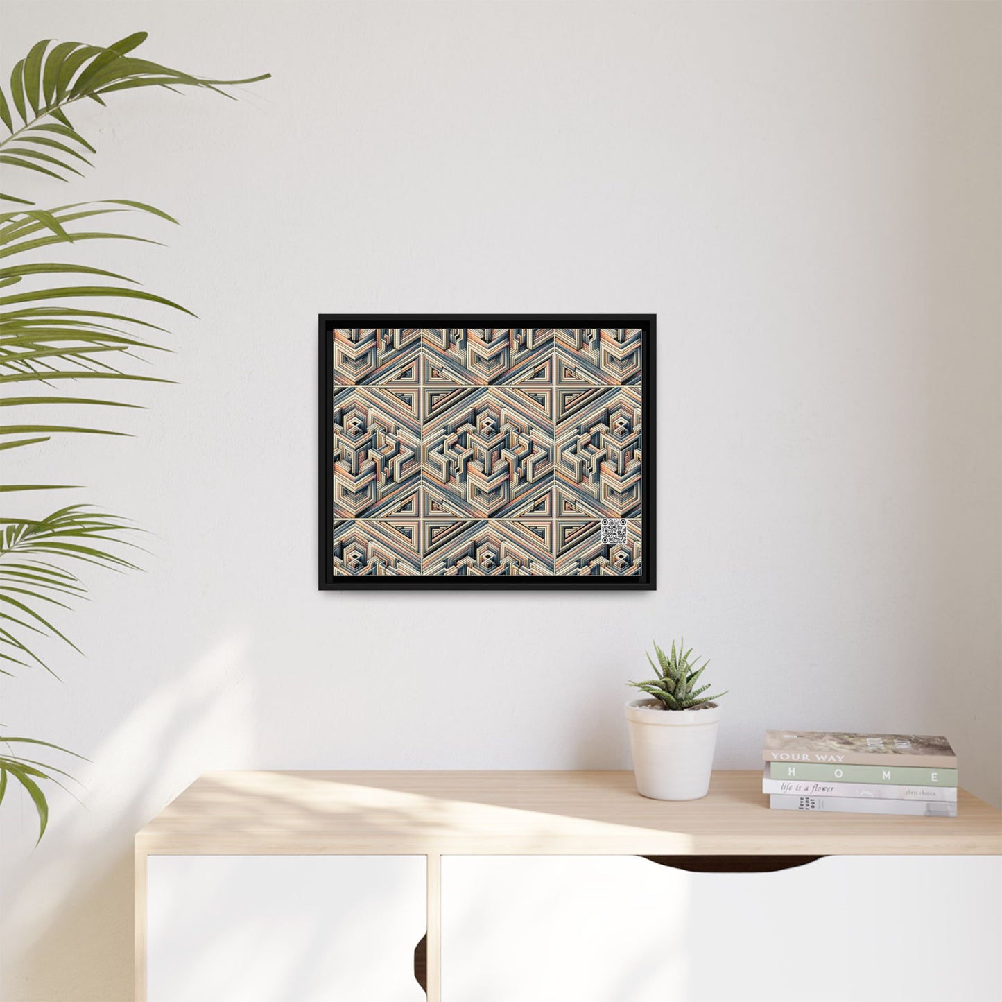 Tech Illusion Graphics Futuristic Artistry Matte Canvas, Framed (multi-color) - 8404 Design-52 A