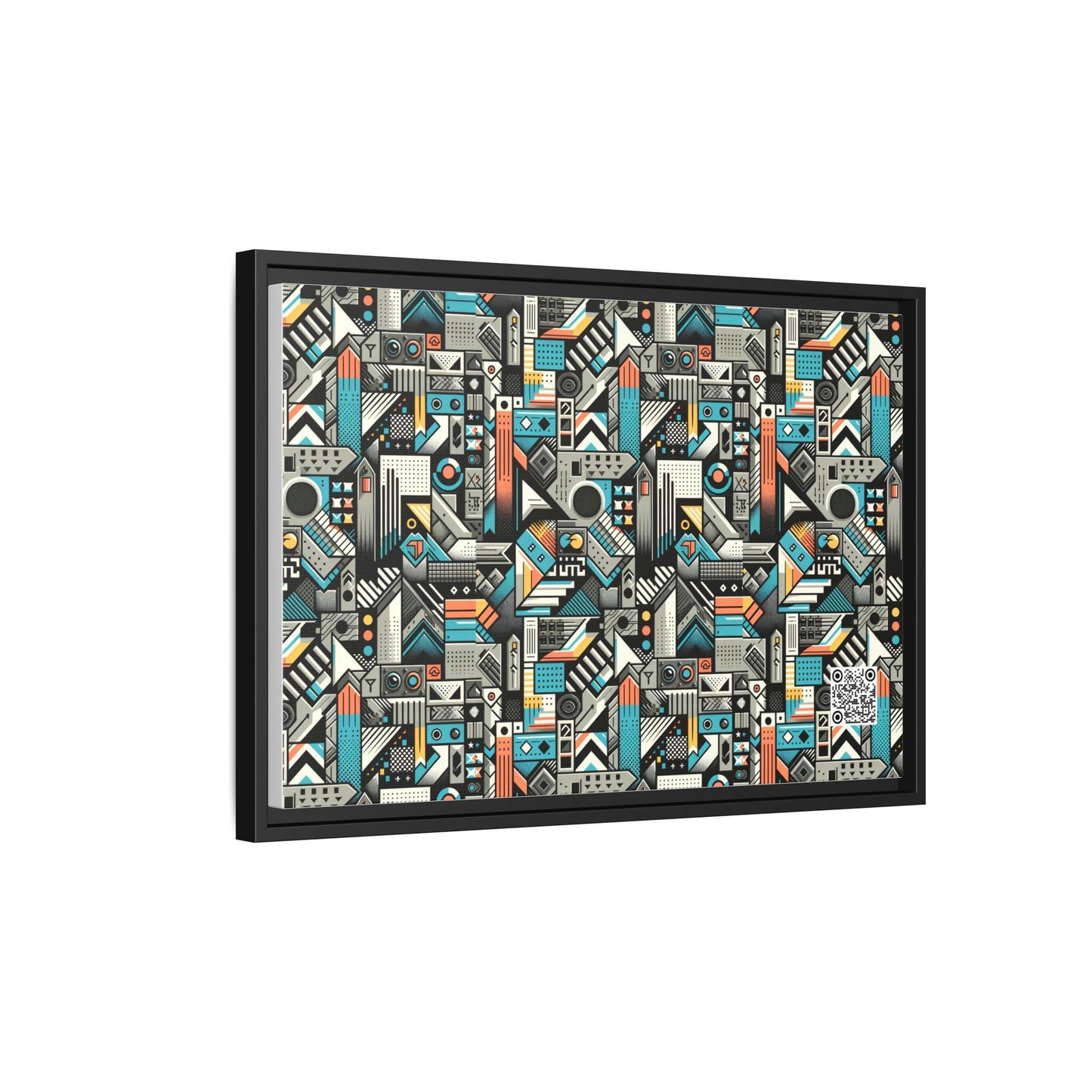 Digital Street Art Urban Street Style Matte Canvas, Framed (multi-color) - 8404 Design-81 B
