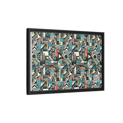 Digital Street Art Urban Street Style Matte Canvas, Framed (multi-color) - 8404 Design-81 B