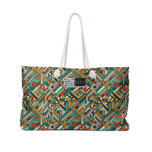 Abstract Graphic Art Modern Artistic Expression Weekender Bag - 8404 Design-67