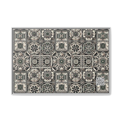 Cyber Garden Party Tech Garden Extravaganza Matte Canvas, Framed (multi-Color) - 8404 Design-45 A