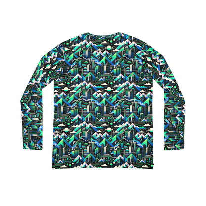 Digital Adventure Graphics Digital Explorer Women's Long Sleeve V-Neck Shirt - 8404 Design-55