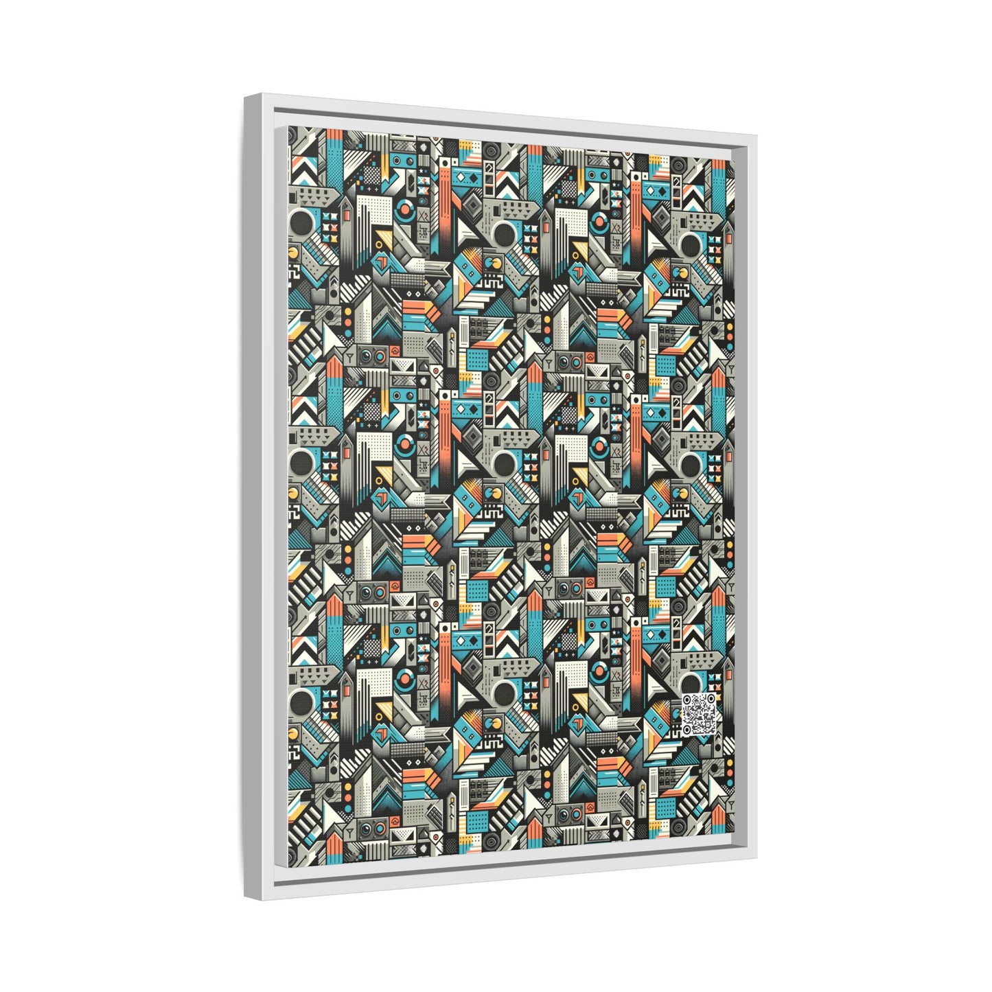 Digital Street Art Urban Street Style Matte Canvas, Framed (multi-color) - 8404 Design-81 A