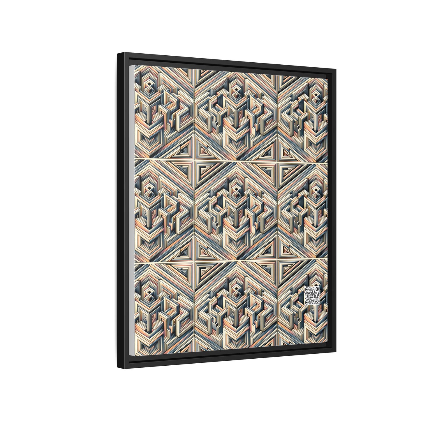 Tech Illusion Graphics Futuristic Artistry Matte Canvas, Framed (multi-color) - 8404 Design-52 B