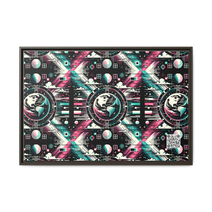 Digital Artistry Digital-native Streetwear Matte Canvas, Framed (multi-color) - 8404 Design-62 A