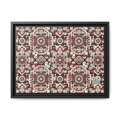 Neo Jomon Sculptural Aesthetics Artisanal Streetwear Matte Canvas, Framed (multi-Color) - 8404 Design-55 A