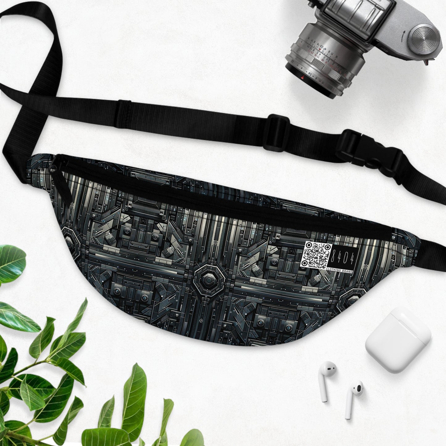 Tech Noir Futuristic Tech Aesthetic with a Dark Twist Fanny Pack - 8404 Design-68