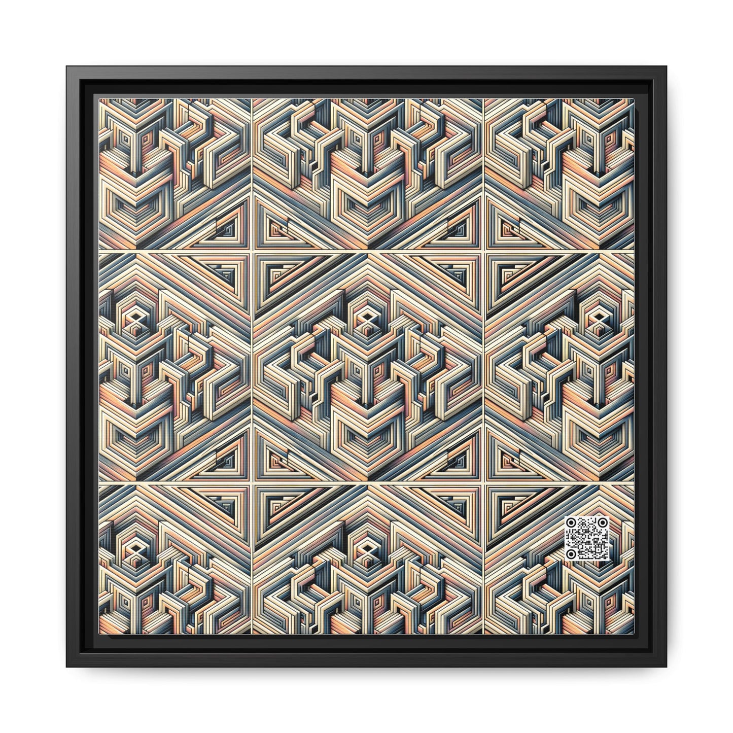 Tech Illusion Graphics Futuristic Artistry Matte Canvas, Framed (multi-color) - 8404 Design-52 B