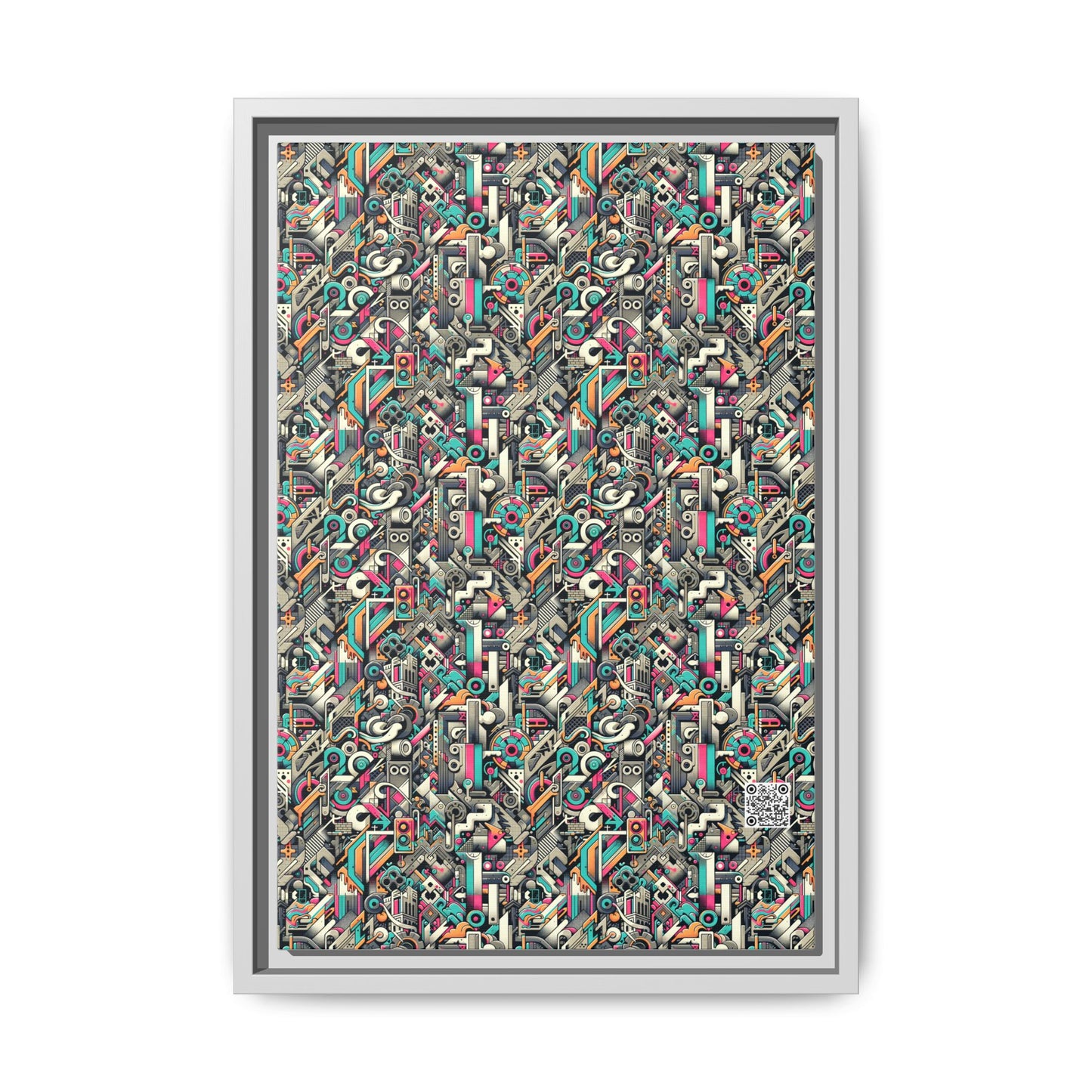 Digital Street Art Urban Street Style Matte Canvas, Framed (multi-color) - 8404 Design-74 B