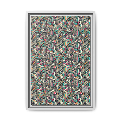 Digital Street Art Urban Street Style Matte Canvas, Framed (multi-color) - 8404 Design-74 B