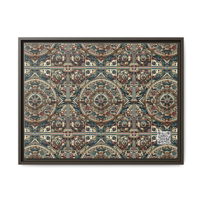 Urban Renaissance Historical Fusion With Street Edge Matte Canvas, Framed (multi-Color) - 8404 Design-57 A