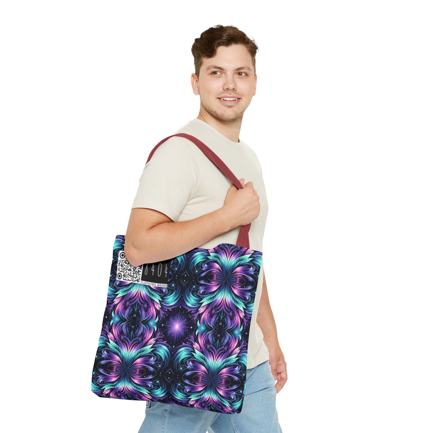 Iridescent Dream Futuristic Tech Tote Bag - 8404 Design-60
