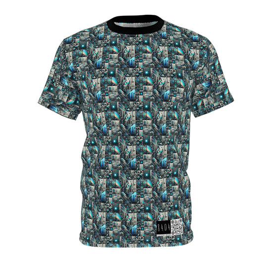 Tech-Infused Futurism Sleek Tech Edge Unisex Cut & Sew Tee - 8404 Design-48