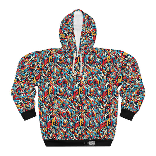 Neo-Traditional Street Art Modern Street Art Fusion Pullover Hoodie - 8404 Design-67
