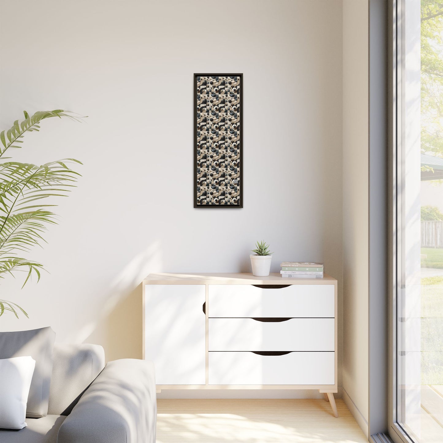 Tech-forward Luxe Streetwear Tech Luxe Fusion Matte Canvas, Framed (multi-color) - 8404 Design-71 B