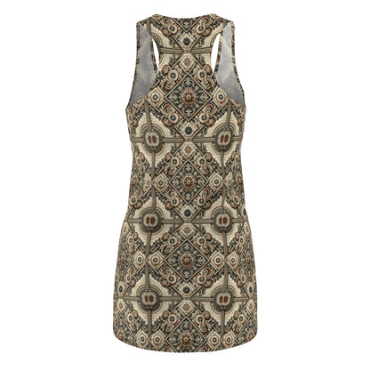 Graphic Workwear Capsule Artisanal Workwear Fusion Women's Cut & Sew Racerback Dress - 8404 Design-61