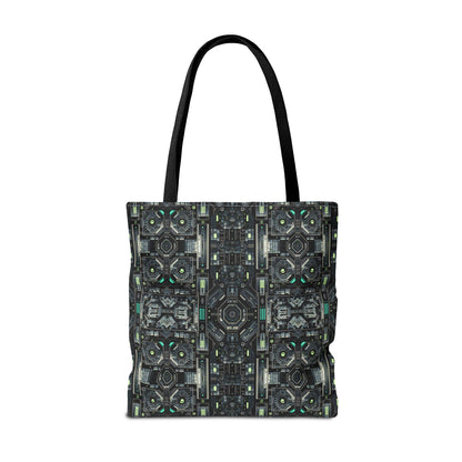 Tech Noir Tech-Forward Minimalism Tote Bag - 8404 Design-52