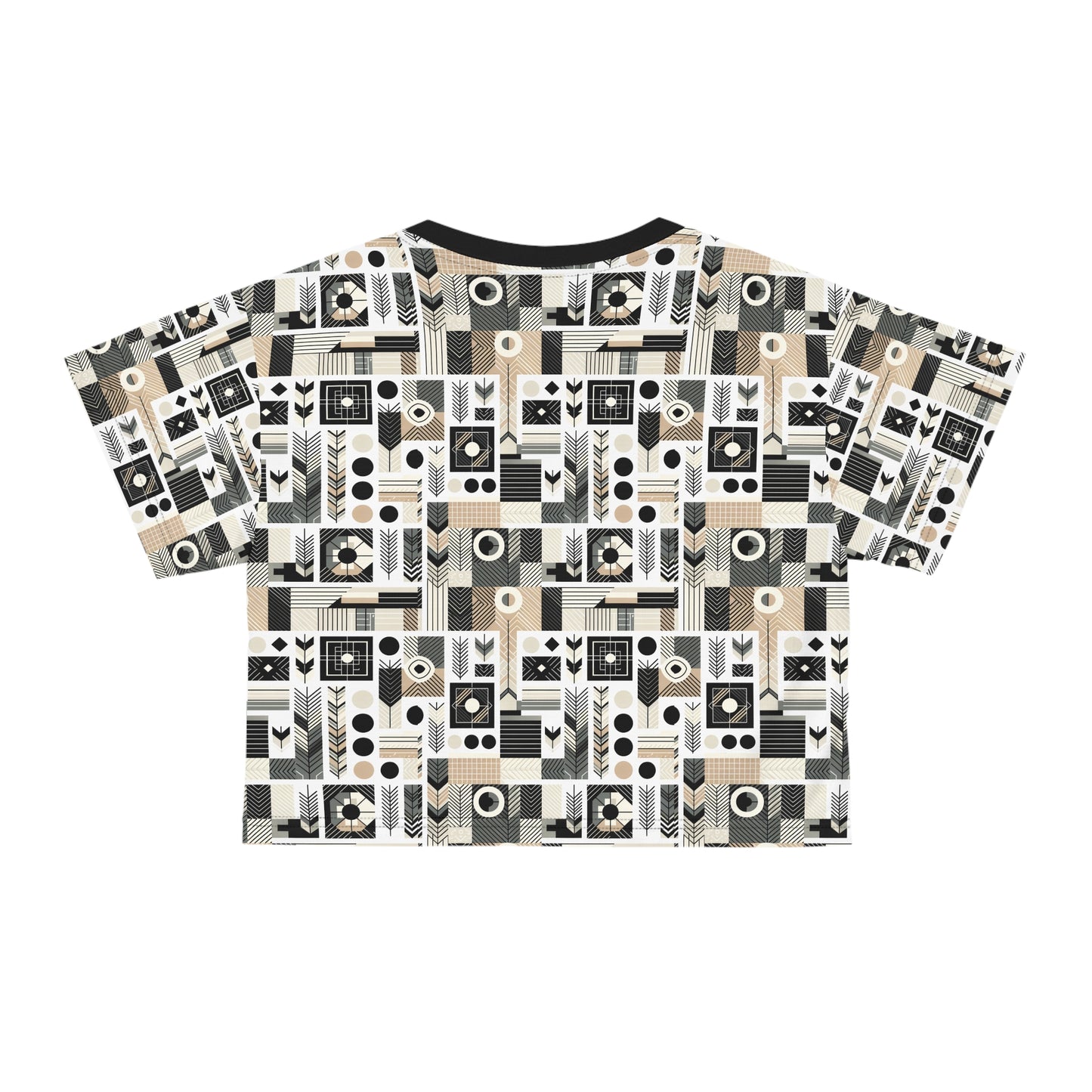 Elevated Athleisure Modern Sophistication With Sporty Elements Crop Tee - 8404 Design-57