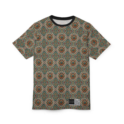 Cultural Fusion Tech Blend of Cultural Heritage With Tech-Inspired Elements Unisex Cut & Sew Tee - 8404 Design-74