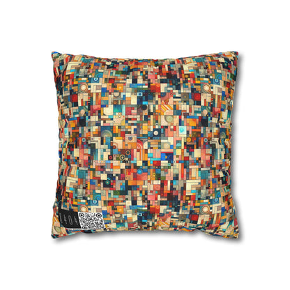 Digital Artistic Expression Artistic Streetwear Spun Polyester Square Pillowcase - 8404 Design-46