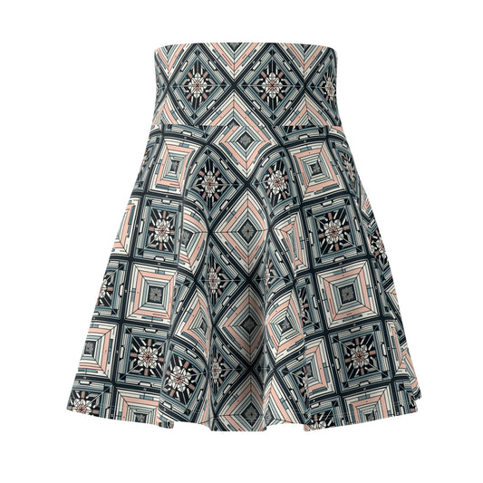 Tech Minimalism Minimalist Tech Women's Skater Skirt - 8404 Design-60
