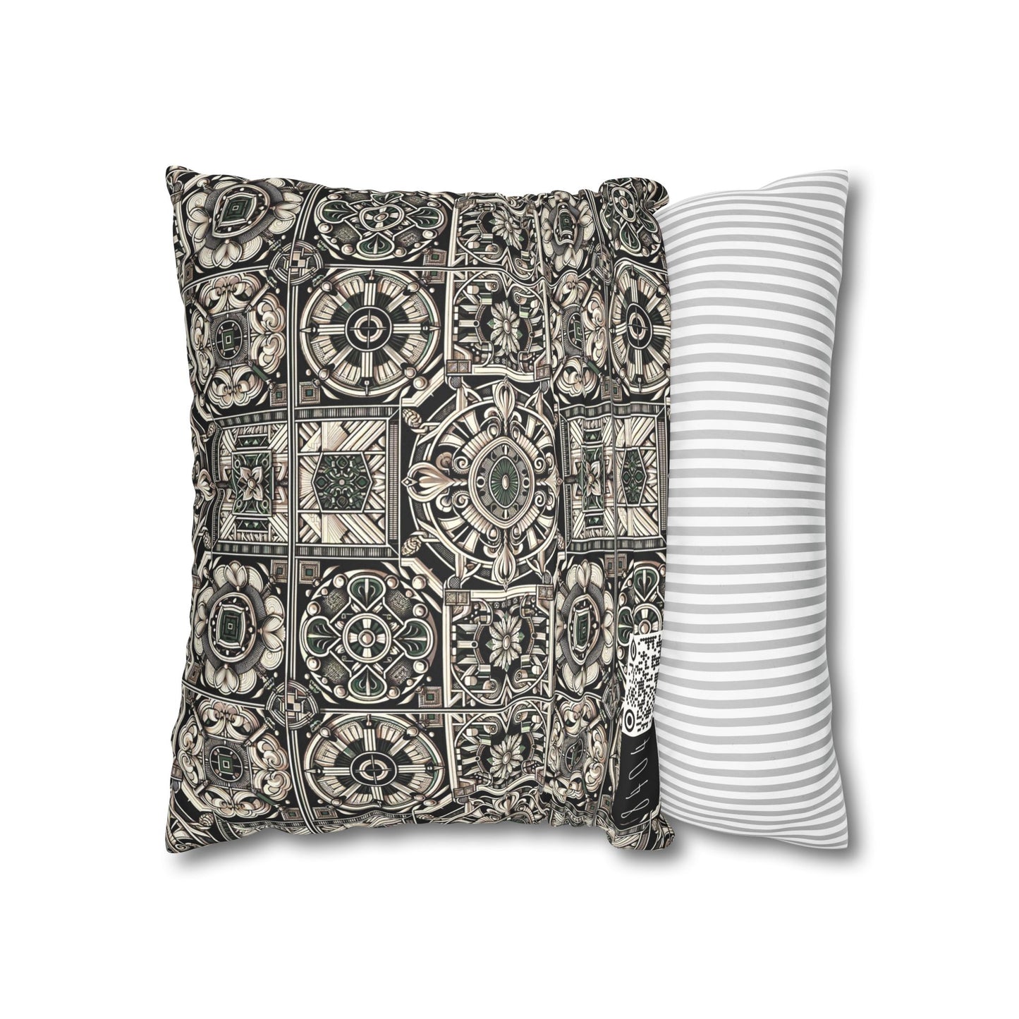 Cyber Garden Party Tech Garden Extravaganza Faux Suede Square Pillowcase - 8404 Design-45