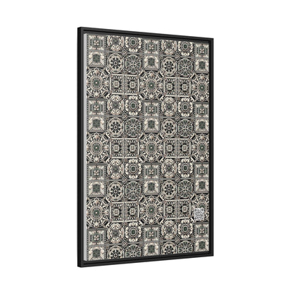Cyber Garden Party Tech Garden Extravaganza Matte Canvas, Framed (multi-Color) - 8404 Design-45 A
