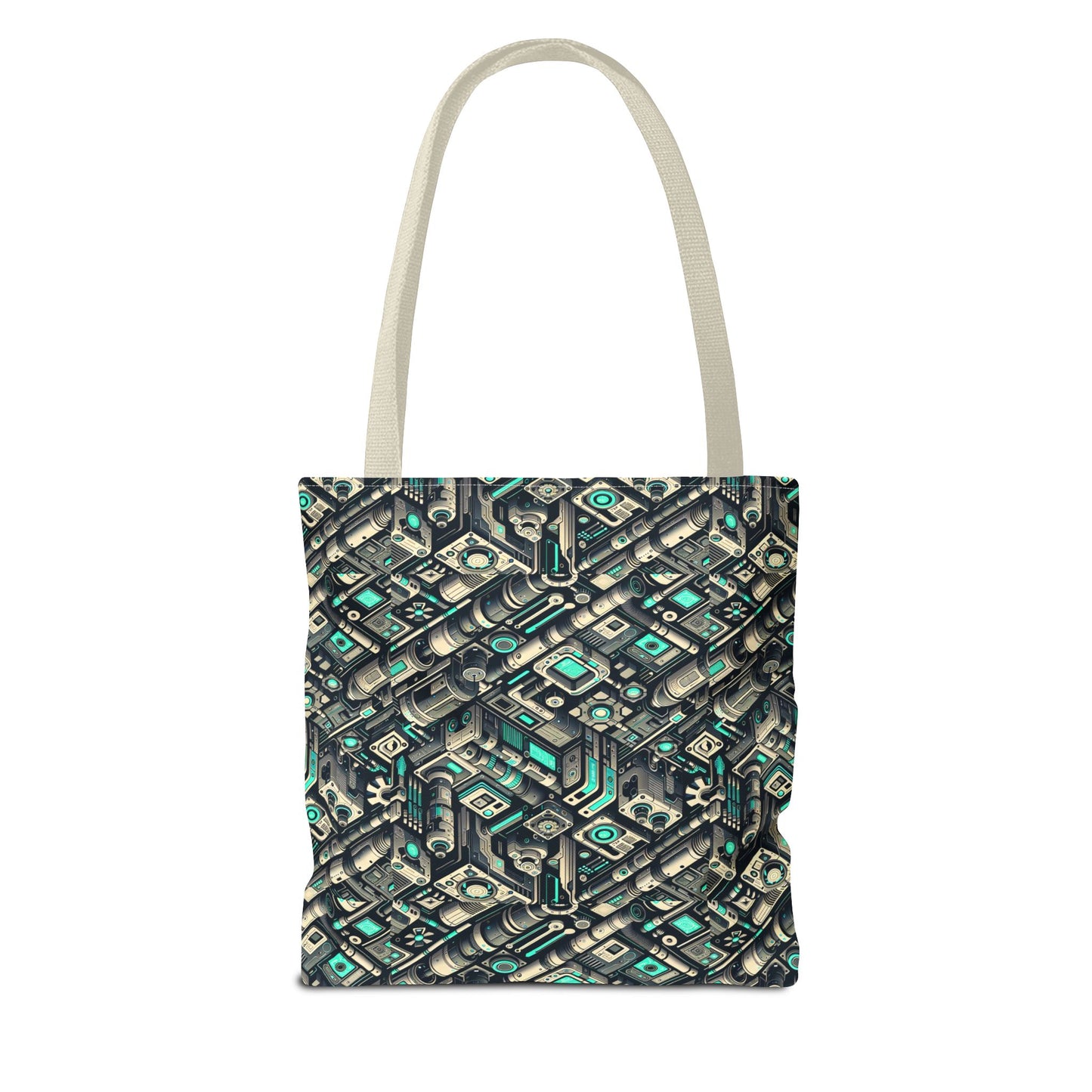 Tech Utility Fusion Modern Tech Streetwear Tote Bag - 8404 Design-49
