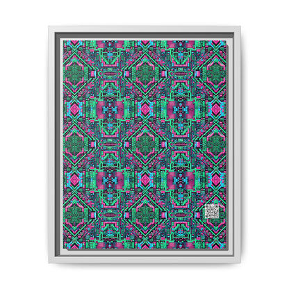 Digital Glitch Vibes Tech-Inspired Streetwear Matte Canvas, Framed (multi-Color) - 8404 Design-71 A