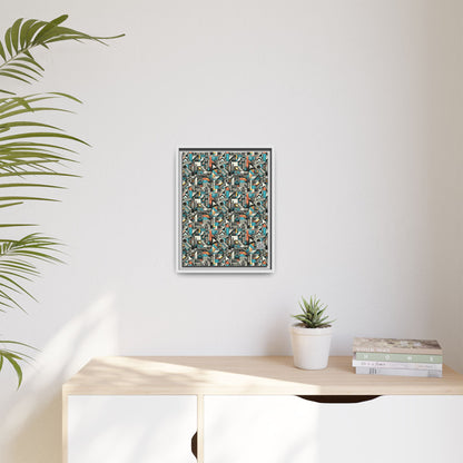 Digital Street Art Urban Street Style Matte Canvas, Framed (multi-color) - 8404 Design-81 A