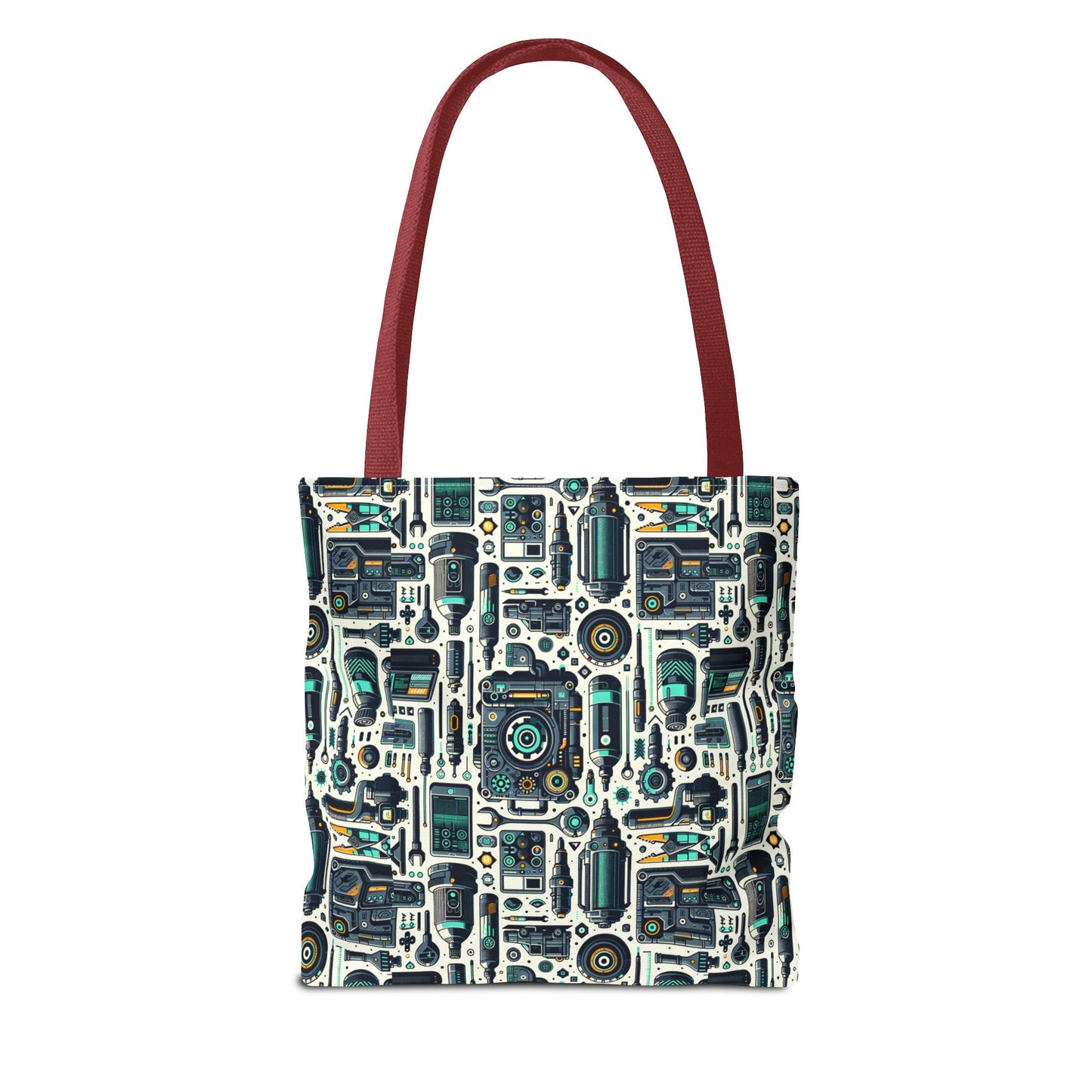Tech Utility Fusion Modern Tech Streetwear Tote Bag - 8404 Design-53