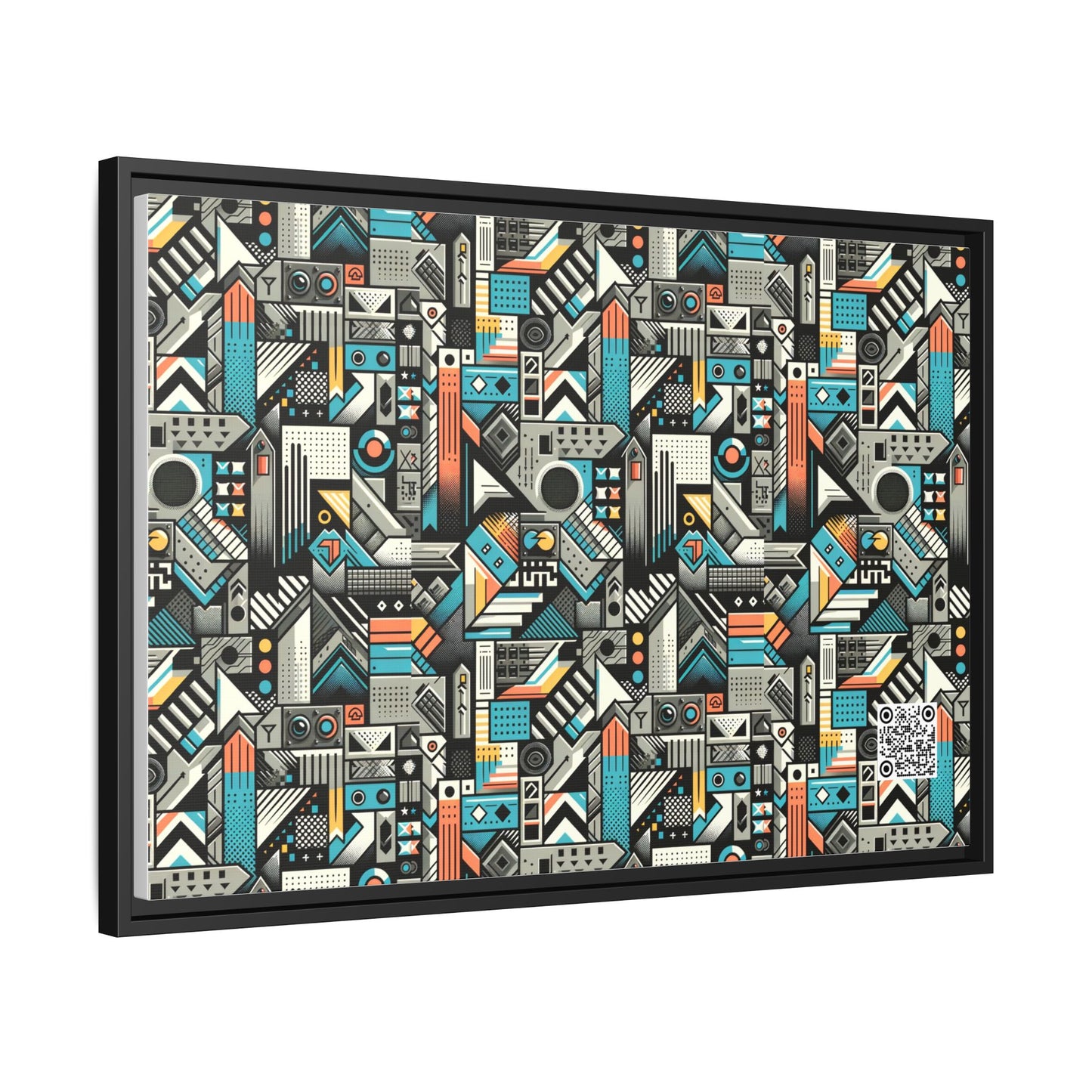 Digital Street Art Urban Street Style Matte Canvas, Framed (multi-color) - 8404 Design-81 A