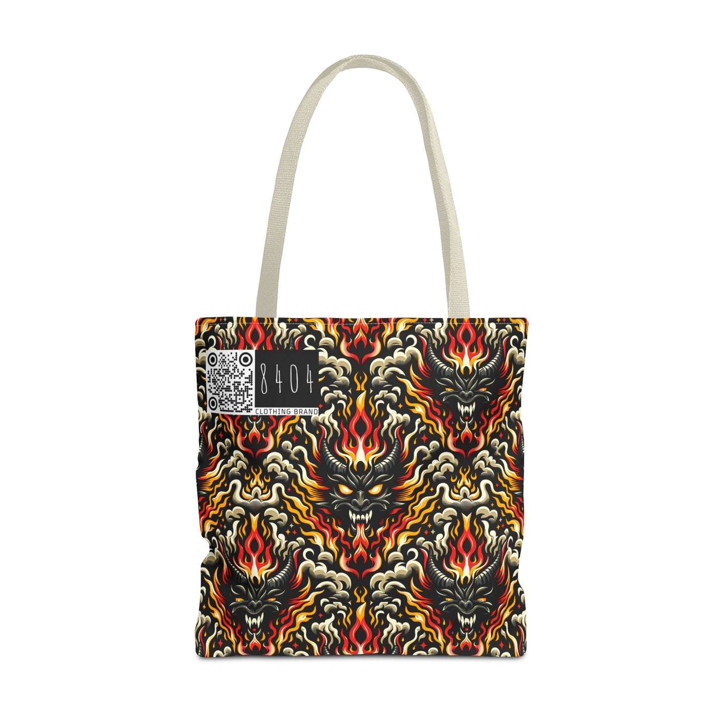Flame Graphics Maximalist Streetwear Tote Bag - 8404 Design-59