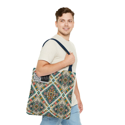 Cultural Fusion Tech Blend of Cultural Heritage With Tech-Inspired Elements Tote Bag - 8404 Design-64