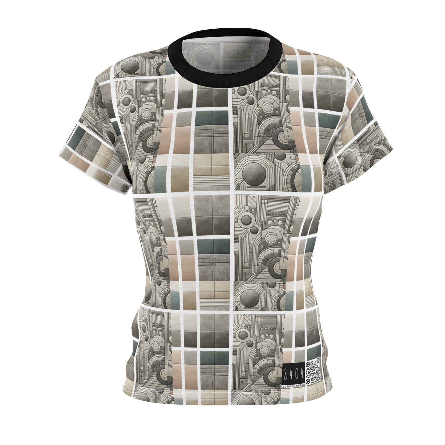 Tech Utility Chic Tech-Forward Minimalist Women's Cut & Sew Tee - 8404 Design-59